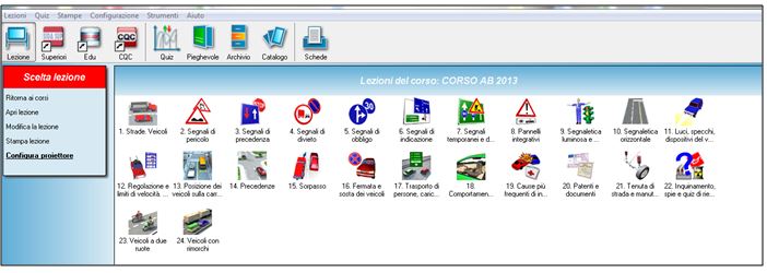 elenco lezioni elenco lezioni